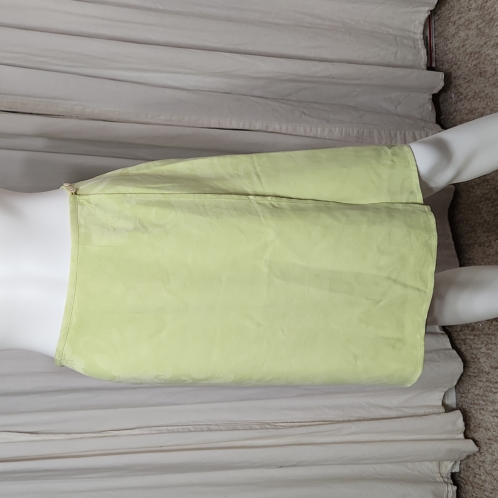 Vintage Tommy Bahama Tropical Floral Pastel Lime Green Large Wrap